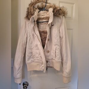Hollister Vintage Y2K Faux Fur Jacket, Large
